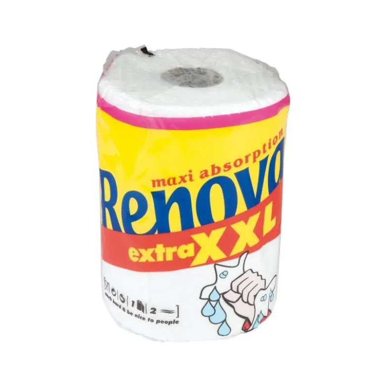 Papel cocina marca Renova jumbo ultra absorbente