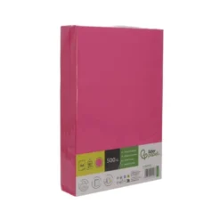 PAPEL COLOR LIDERPAPEL DIN A4 80 GR ROSA INTENSO PAQUETE DE 500 HOJAS