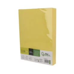 PAPEL COLOR LIDERPAPEL DIN A3 80 GR AMARILLO INTENSO PAQUETE DE 500 HOJAS