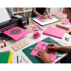 PAPEL COLOR LIDERPAPEL DIN A3 80 GR ROSA INTENSO PAQUETE DE 500 HOJAS