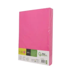 PAPEL COLOR LIDERPAPEL DIN A3 80 GR ROSA INTENSO PAQUETE DE 500 HOJAS