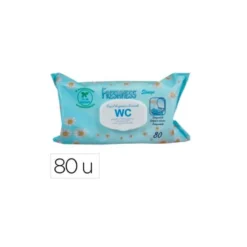 PAPEL HIGIENICO HUMEDO FRESHNESS PAQUETE CON TAPA DE 80 UNIDADES