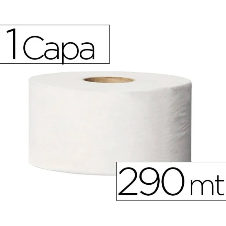 Papel higienico marca Tork minijumbo 1 capa