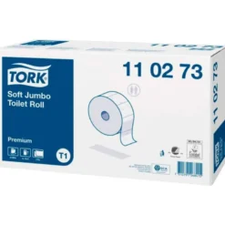 PAPEL HIGIENICO TORK JUMBO SUAVE 2 CAPAS 360 MT PARA DISPENSADOR T1 PAQUETE DE 6 ROLLOS