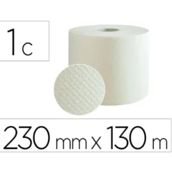 PAPEL SECAMANOS BUNZL GREENSOURCE AIR LAID 1 CAPA CELULOSA BLANCA 230 MM X 130 MT PAQUETE DE 2 ROLLOS