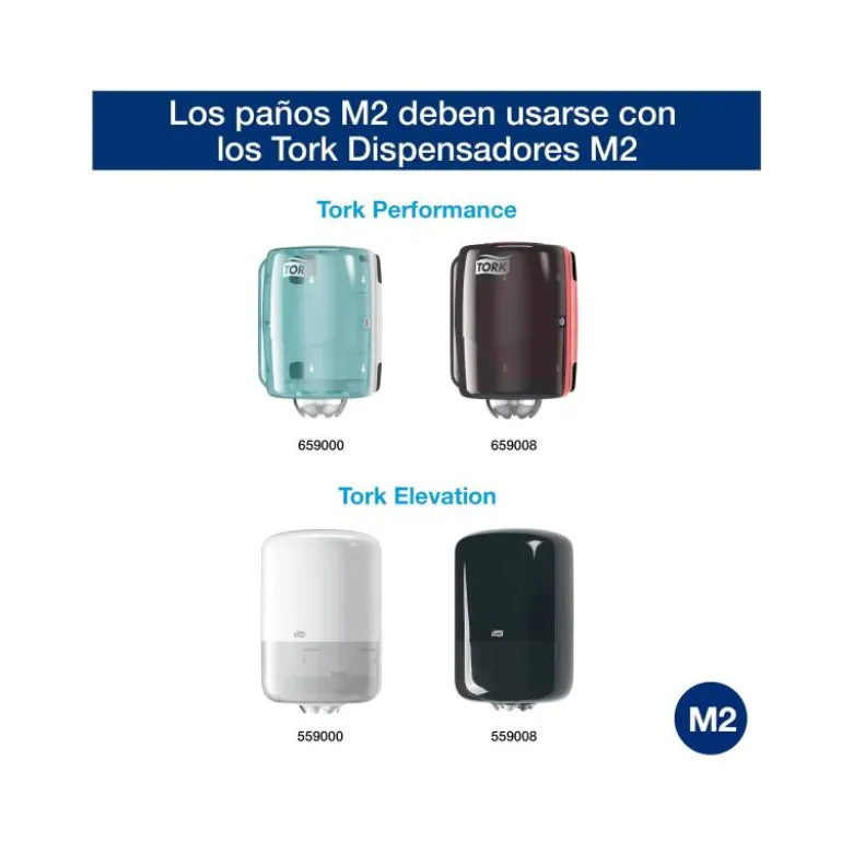 PAPEL SECAMANOS TORK EXTRA ANCHO 215 MM LARGO 160 MT 2 CAPAS PARA DISPENSADOR M2 ALIMENACION CENTRAL GRAN