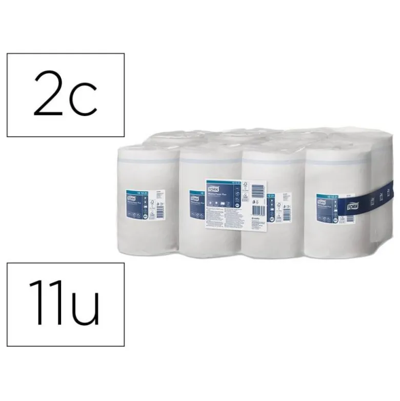 PAPEL SECAMANOS TORK SECADO EXTRA ANCHO 215 MM LARGO 74,9 MT 2 CAPAS PARA DISPENSADOR M1 ALIMENTACION CENTRAL
