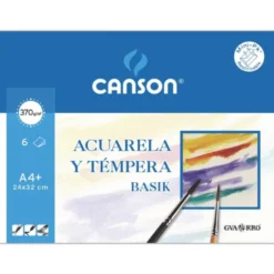Papel acuarela Canson Din a4+ gramaje 370 g/m2