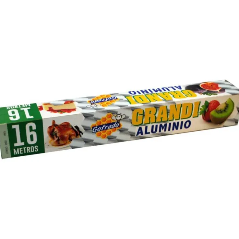 PAPEL ALUMINIO GRANDI ROLLO 30 CM X 16 M