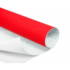 Papel autoadhesivo rojo especial ante Liderpapel