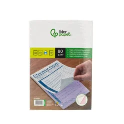 PAPEL AUTOCOPIATIVO LIDERPAPEL A4 PREALZADO DUPLICADO BLANCO Y ROSA 80 G 500 HOJAS (250 JUEGOS)