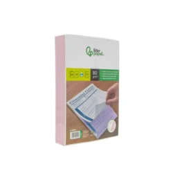 PAPEL AUTOCOPIATIVO LIDERPAPEL A4 PREALZADO DUPLICADO BLANCO Y ROSA 80 G 500 HOJAS (250 JUEGOS)