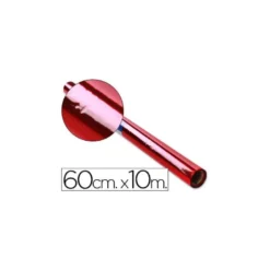 Papel celofan marca Liderpapel 60cmx10m rojo