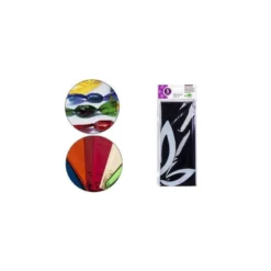 Papel celofan marca Liderpapel bolsa de 5 hojas violeta