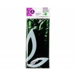 Papel celofan marca Liderpapel bolsa de 5 hojas verde
