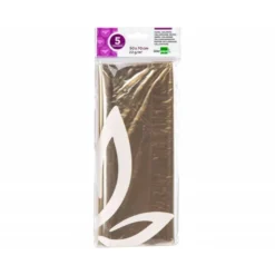 Papel celofan marca Liderpapel bolsa de 5 hojas transparente