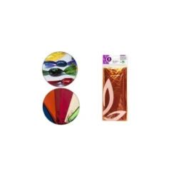 Papel celofan marca Liderpapel bolsa de 5 hojas amarillo