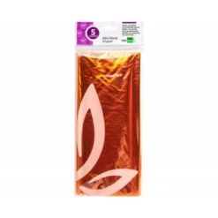 Papel celofan marca Liderpapel bolsa de 5 hojas amarillo