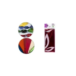 Papel celofan marca Liderpapel bolsa de 5 hojas rosa