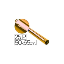 Papel celofan marca Sadipal 50cmx65cm amarillo y 25 pliegos