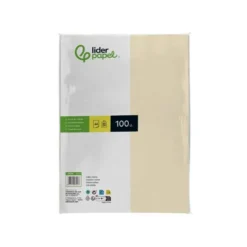 Papel color Liderpapel color crema A4 80 g/m2 100 hojas