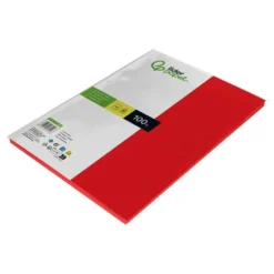 Papel color Liderpapel color rojo A4 80g/m2 100 hojas