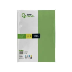Papel color Liderpapel color verde A4 80 g/m2 100 hojas