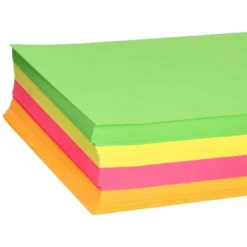 Papel color Liderpapel colores surtidos neon de 500 hojas