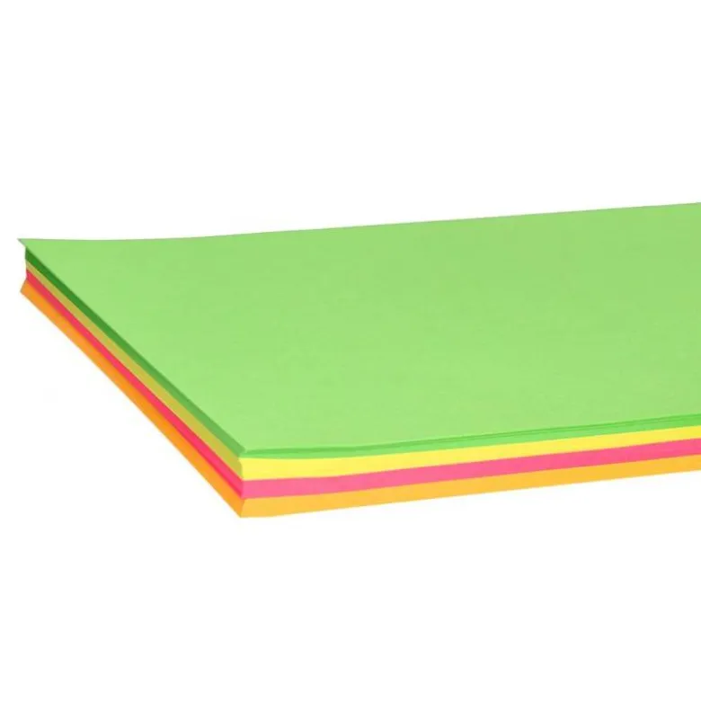 Papel color Liderpapel Colores Surtidos Neon tamaño A4 75 g/m2 100 hojas