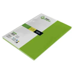 Papel color Liderpapel color verde intenso a4 80 g/m2 100 hojas