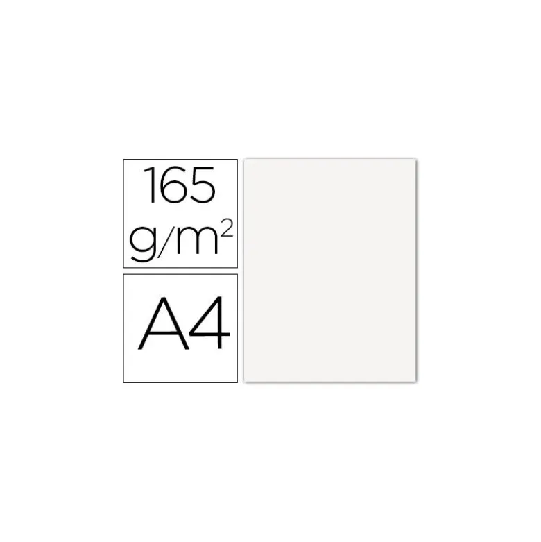 Papel color Liderpapel color blanco A4 165g/m2 9 hojas
