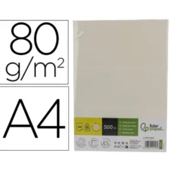 PAPEL COLOR LIDERPAPEL DIN A4 80 GR AMARILLO NEON PAQUETE DE 500 HOJAS