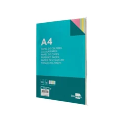 Papel color Liderpapel tamaño A4 80 g/m2 pack 100 hojas Colores Surtidos