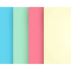 Papel color Liderpapel tamaño A4 80 g/m2 pack 100 hojas Colores Surtidos