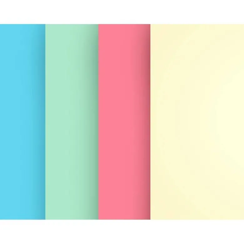 Papel color Liderpapel tamaño A4 80 g/m2 pack 100 hojas Colores Surtidos