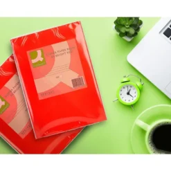 Papel color Q-connect tamaño A4 80g/m2 pack 500 hojas Rojo intenso