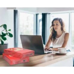 Papel color Q-connect tamaño A4 80g/m2 pack 500 hojas Rojo intenso