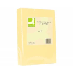 Papel color Q-connect tamaño A4 80g/m2 pack 500 hojas Champagne
