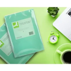 Papel color Q-connect tamaño A4 80g/m2 pack 500 hojas Verde