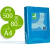 Papel color Q-connect tamaño A4 80g/m2 pack 500 hojas Azul intenso