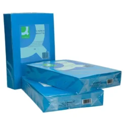 Papel color Q-connect tamaño A4 80g/m2 pack 500 hojas Azul intenso