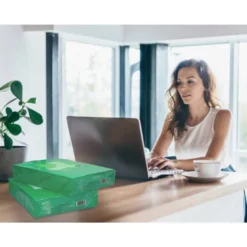 Papel color Q-connect tamaño A4 80g/m2 pack 500 hojas Verde intenso