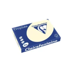 PAPEL COLOR TROPHEE A3 80GR CREMA PASTEL PAQUETE DE 500 HOJAS