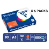 PAPEL COLOR TROPHEE A4 80GR NARANJA INTENSO PAQUETE DE 500 HOJAS