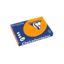 PAPEL COLOR TROPHEE A3 80GR NARANJA INTENSO PAQUETE DE 500 HOJAS
