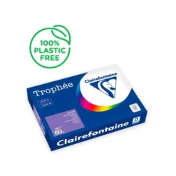 PAPEL COLOR TROPHEE A4 80GR VIOLETA INTENSO PAQUETE DE 500HOJAS