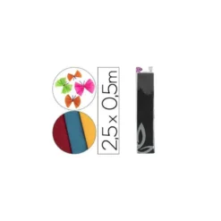 Papel crespon Liderpapel color negro