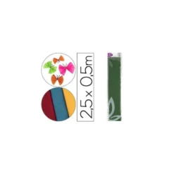 Papel crespon Liderpapel color verde oliva