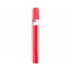 Papel crespon Liderpapel color rojo rollo 50x25cm 85g/m2
