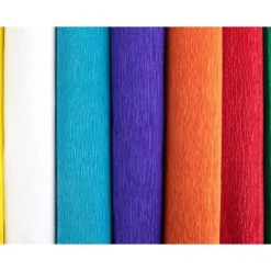 Papel crespon Liderpapel rollo 50x2,5cm 85 g/m2 color amarillo